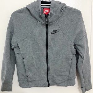Nike kids grey zip up (xxs in womens)